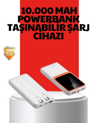 İlk El Grup Ieg™ 10000 Mah Taşınabilir Powerbank – Çift Çıkışlı Type-C ve Lightning Uyumlu