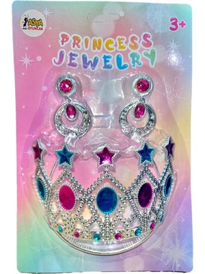 Costurera Prenses Tacı ve Küpe Seti