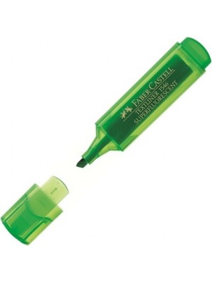 Faber-Castell Faber Castell Fosforlu Kalem Şeffaf Yeşil - 3 Adet