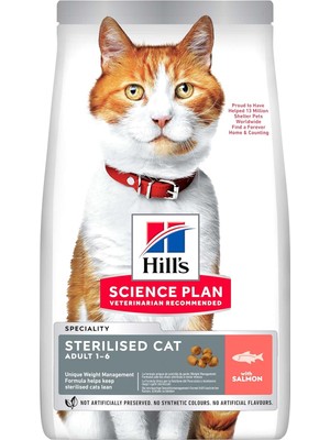 Braventa Collection Hill's Sp Somon Kısırlaştırılmış Yetişkin Kedi Maması 8+2 kg