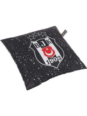 Braventa Collection Beşiktaş Lisanslı Kartal BASKILI%100 Pamuk Kırlent, Çok Renkli, 40X40 cm