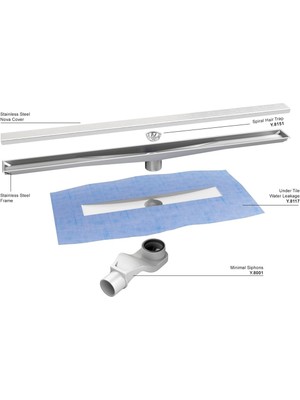 Evimetal Zetline Duş Kanalı 60 cm