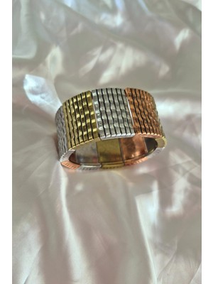 eklektis Renkli Dalga Dokulu Vintage Bohem Kadın Bileklik