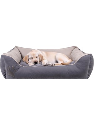 Braventa Collection Jungolica Lucy Köpek Yatağı 40X60 Gri Açık Gri - Ortopedik Destekli Pet Yatağı, Yumuşak Dolgulu, Yık