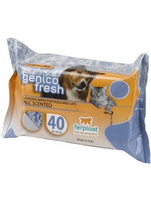 Braventa Collection Genico Fresh Kedi Köpek Temizleme Mendili Pudra Kokulu