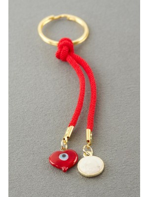 Starseven Yuvarlak Camlı Ipli Anahtarlık