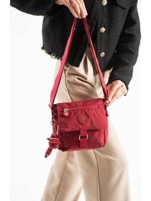 571 Collections Ultra Hafif Su Geçirmez Çapraz Askılı Omuz Çantası Kırmızı MODEL:(571-6S)