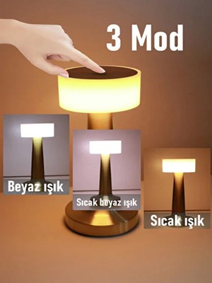 Marco Silver Dokunmatik Masa Lambası 3 Renk