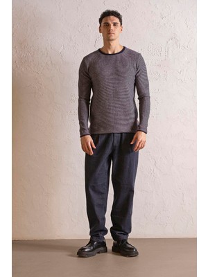 gmg firenze Bisiklet Yaka Örgülü Erkek Kazak