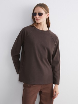 Lc Waikiki Yeni Sezon Bisiklet Yaka Kadın Sweatshirt