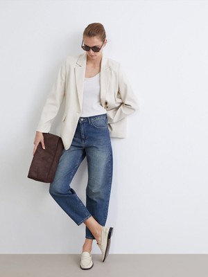 Lc Waikiki Yeni Sezon Barrel Fit Kadın Jean Pantolon