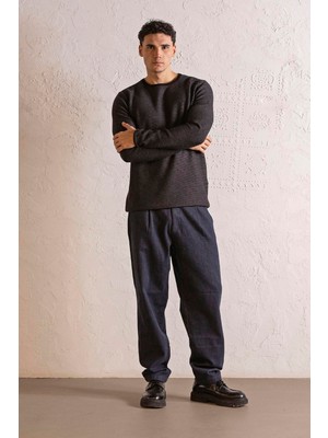 gmg firenze Bisiklet Yaka Örgülü Erkek Kazak