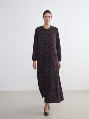 Lc Waikiki Yeni Sezon Hakim Yaka Desenli A Kesim Elbise