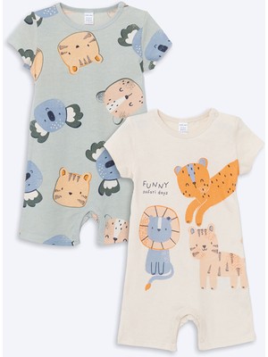 Lc Waikiki Yeni Sezon Erkek Bebek Çıtçıtlı Tulum 2'li Takım