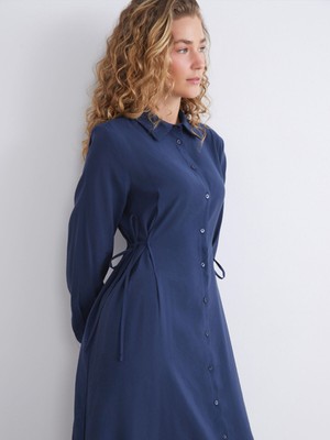 Lc Waikiki Yeni Sezon Modal Karışımlı Gömlek Elbise