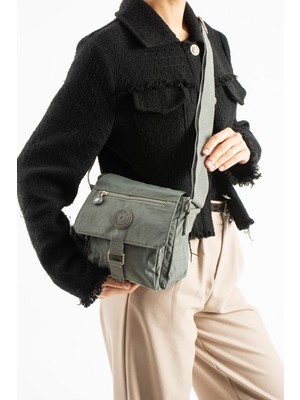 571 Collections Ultra Hafif Su Geçirmez Çapraz Askılı Omuz Çantası Gri MODEL:(571-6S)