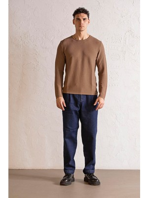 gmg firenze Bisiklet Yaka Slim Fit Erkek Kazak