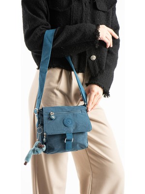 571 Collections Ultra Hafif Su Geçirmez Çapraz Askılı Omuz Çantası Mavi MODEL:(571-6S)