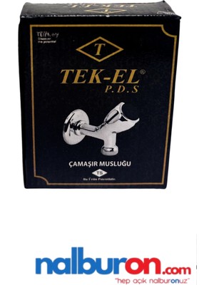 Eltos Tek-El Çamaşır Musluğu Ara Musluk Çamaşır Musluk Gümüş