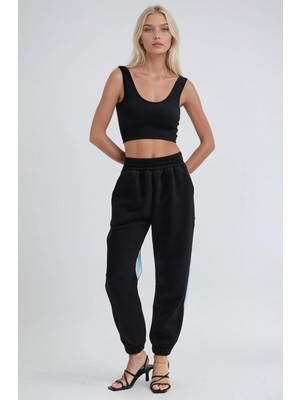 Lijuri Jean Karışımlı Rahat Jogger Eşofman Altı   0108