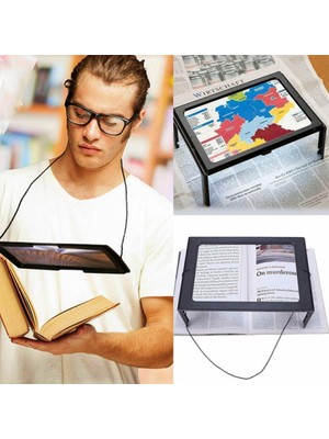 Toptan Perpa LED Işıklı Kitap Okuma Büyüteç