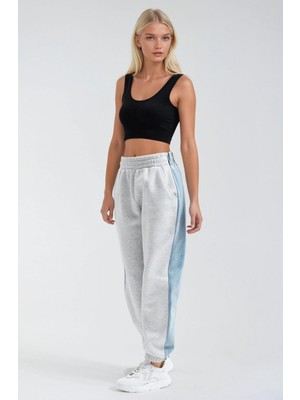 Lijuri Jean Karışımlı Rahat Jogger Eşofman Altı   0108
