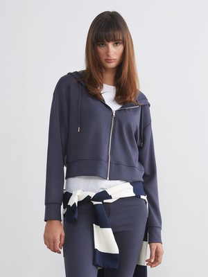 Lc Waikiki Yeni Sezon Kapüşonlu Kadın Fermuarlı Sweatshirt