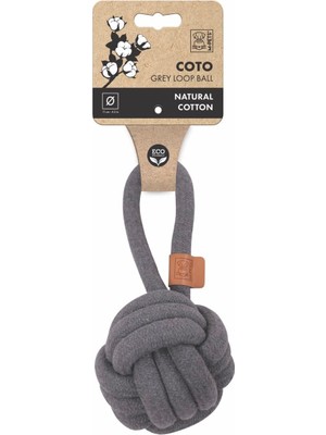 Braventa Collection Coto Grey Loop Ball 11CM Çekmeli Örgü Top Oyuncak