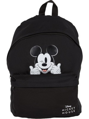 Braventa Collection Kadın Unisex & Minnie Okul Sırt Çantası, Siyah, Tek Beden