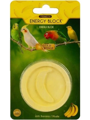 Braventa Collection Premium Kuşlar Için Enerji Bloğu Gaga Taşı Muzlu