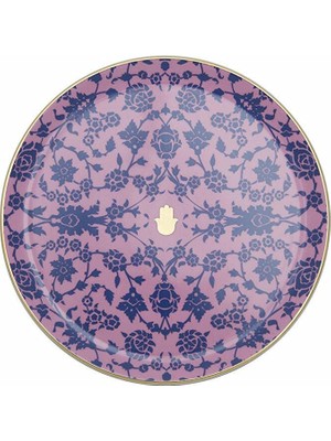 Braventa Collection Glamorous Pembe Düz Tabak, 24 cm