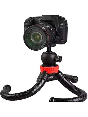 Braventa Collection Teknosepetim Profesyonel Fotoğraf ve Video Çekimi Tripot Telefon Tutucu Esnek 360 Açılı Youtuber Tri
