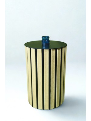 Damacana Kılıfı Dekoratif Ahşap Görünümlü, Damacana Saklama Gizleme Örtüsü, Tak-Kullan