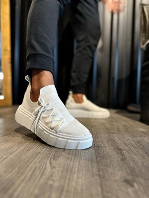 Aesco Yüksek Taban Günlük Ayakkabı  Beyaz