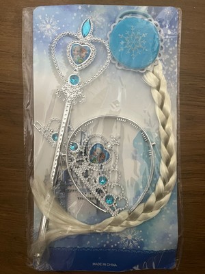 Doğaberen Elsa Set Mavi -Taç -Asa- Şaç