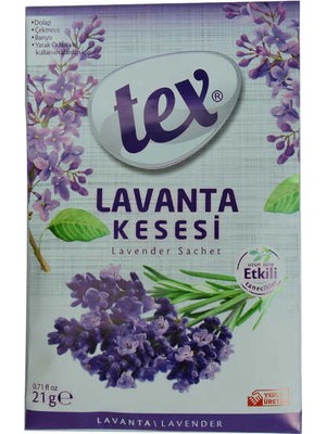 Aesco Dolap Çekmece Banyo Oda Kokusu Lavanta Kesesi Askılı 21 gr 1 Paket