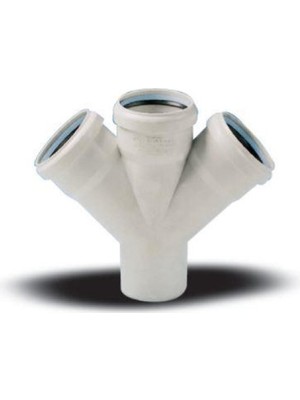 Aesco Ege Yıldız 110X110X110 Pvc Çift Çatal  3,2 mm