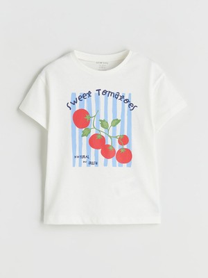 Lc Waikiki Yeni Sezon Bisiklet Yaka Baskılı Kız Bebek Tişört