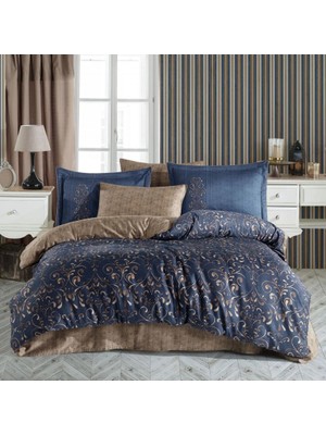 Aesco Çift Kişilik Saten Nevresim Gris Gold