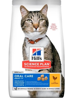 Braventa Collection Hill's Scıence Plan Ağız Sağlığı Yetişkin Tavuklu Kedi Maması 1.5 kg