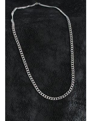 Efe Avm 316L Çelik Klasik Zincir Model Gümüş Renk Erkek Kolye - Lisinya