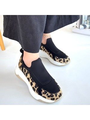 SEPET365 Kendy Leopar Süet Spor Ayakkabı