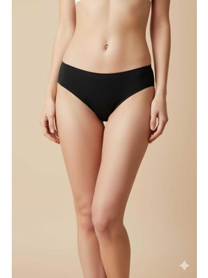 Hanuw 3'lü Ten Rengi Lazer Bikini Kesim Slip Külot A Kalite