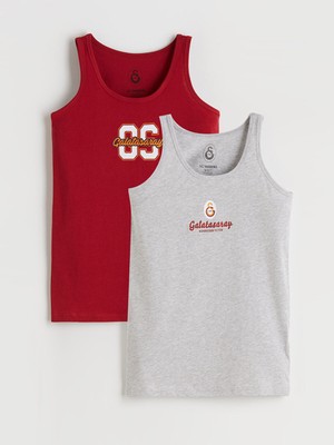 Lc Waikiki Yeni Sezon Bisiklet Yaka Galatasaray Baskılı Erkek Çocuk Atlet 2'li