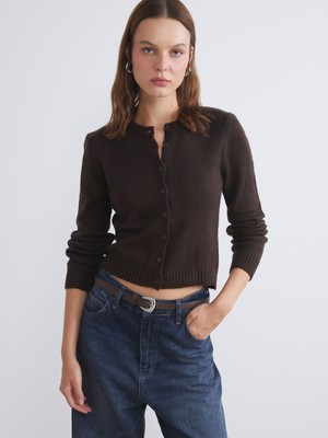 Lc Waikiki Yeni Sezon Bisiklet Yaka Kadın Triko Hırka