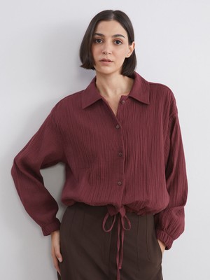 Lc Waikiki Yeni Sezon Oversize Müslin Kadın Gömlek