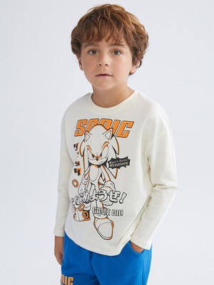 Lc Waikiki Yeni Sezon Sonic Baskılı Erkek Çocuk Tişört