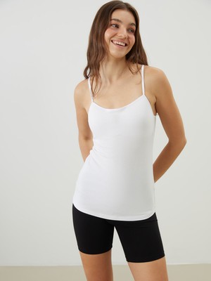 Lc Waikiki Yeni Sezon Kalp Yaka Askılı Kadın Kuplu Atlet