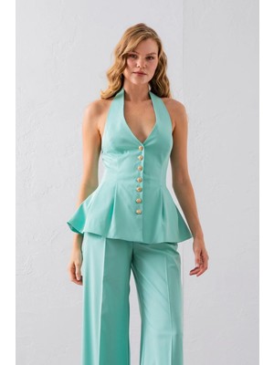 Vuntal Volanlı Yelek Ikili Takım