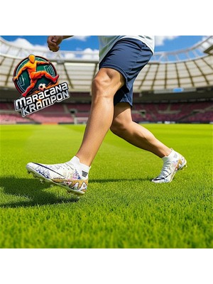 Rungo Laliga Çoraplı Desenli Erkek ve Çocuk Halı Saha Çim Saha Krampon